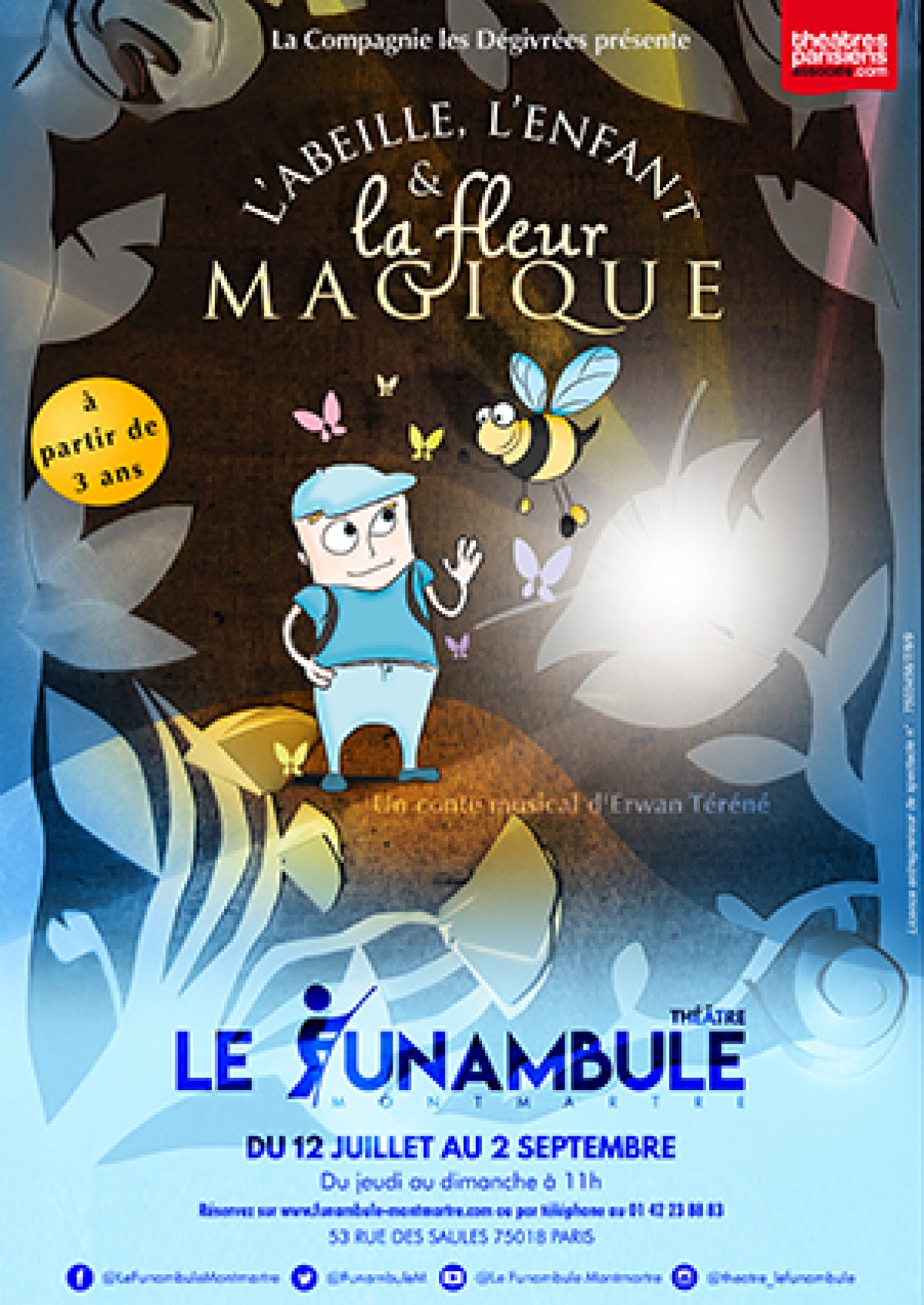 Affiche L’abeille, l’enfant et la fleur magique