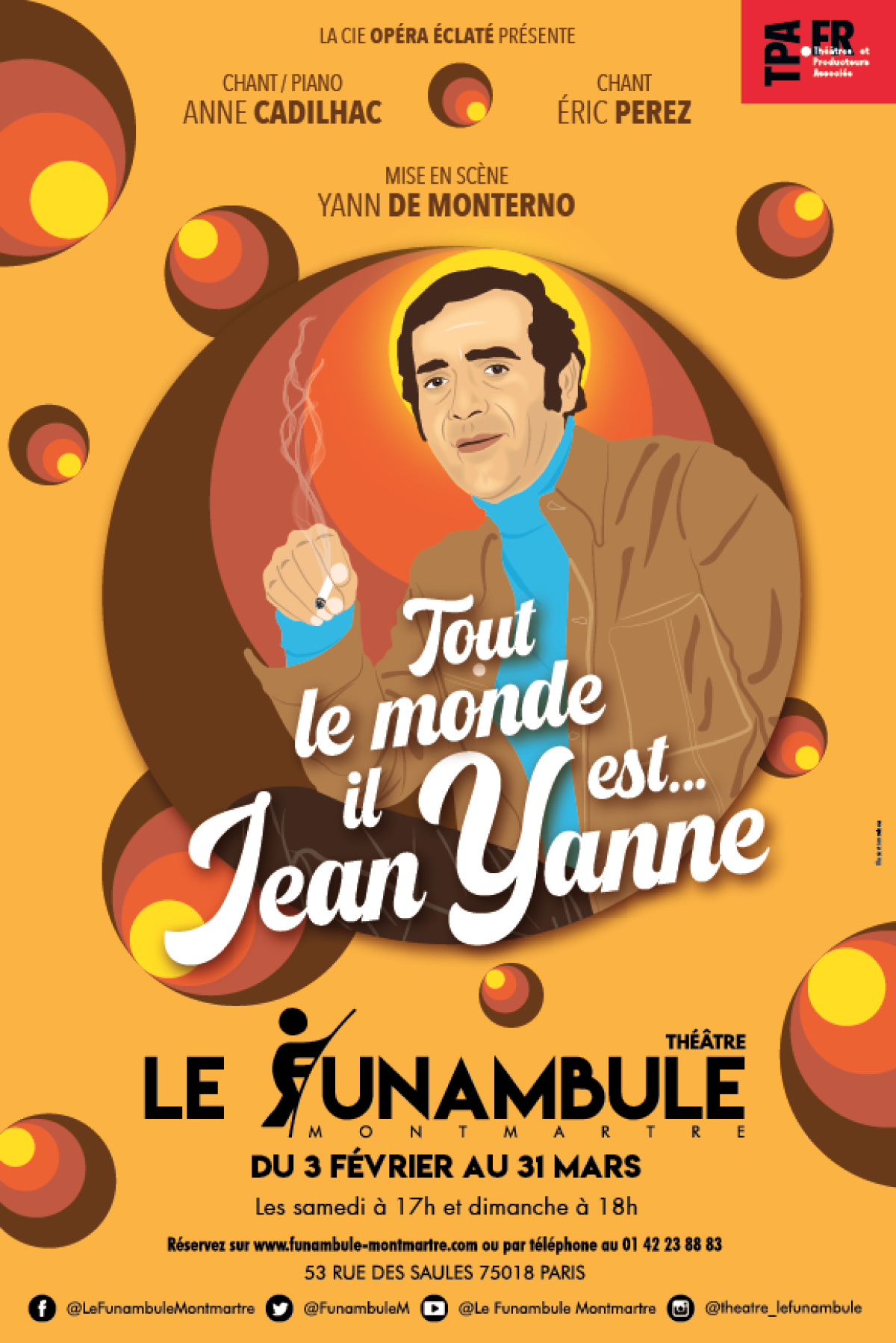 Affiche Tout le monde il est... Jean Yanne
