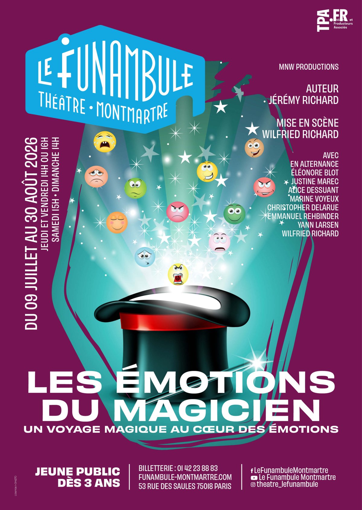 Affiche LES ÉMOTIONS DU MAGICIEN