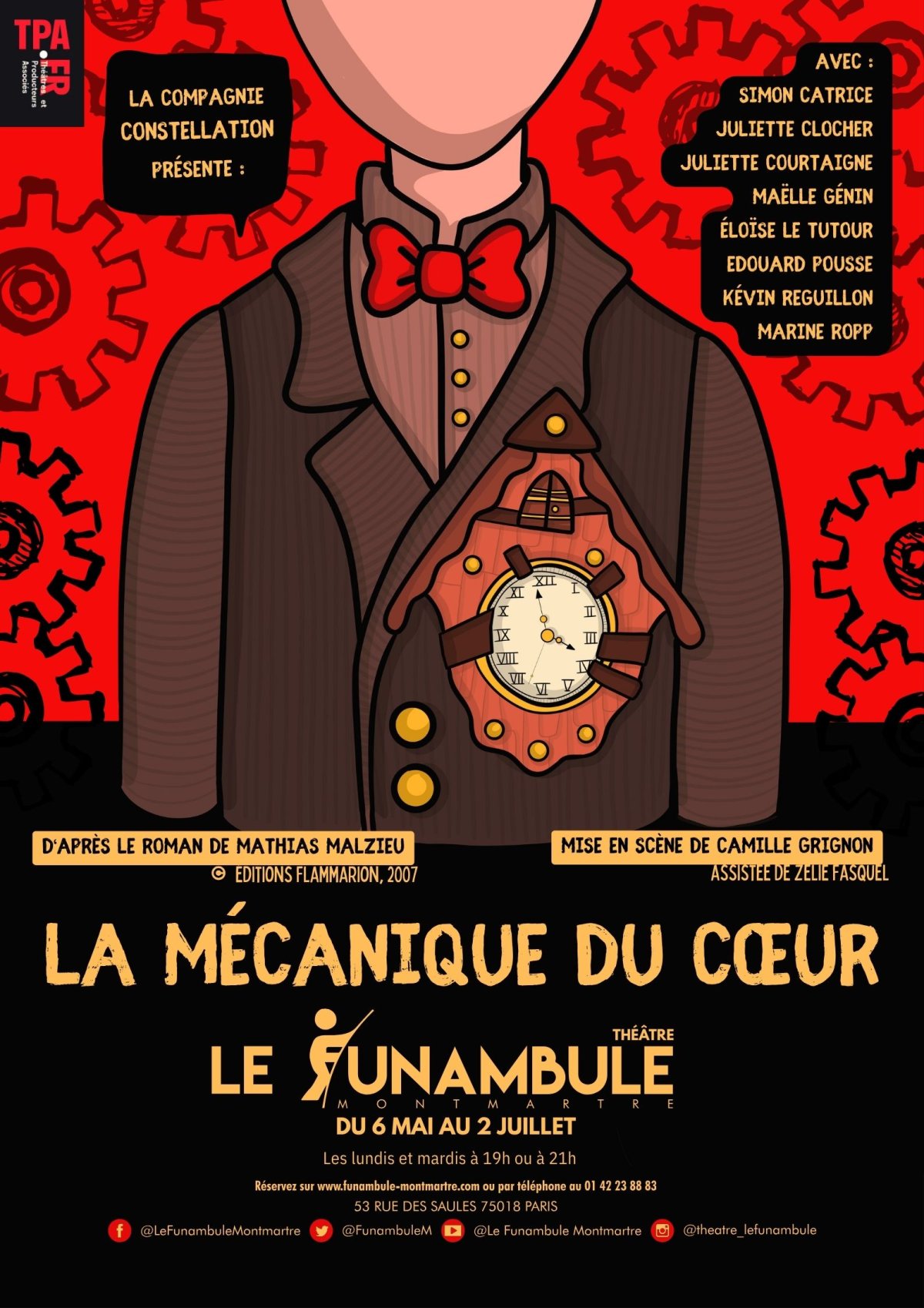 Affiche La  mécanique du cœur 