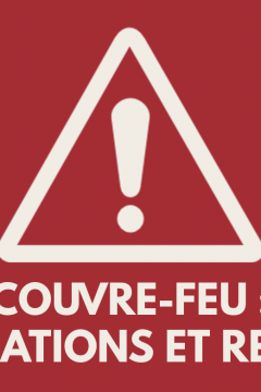 Couvre-feu : Annulations et reports