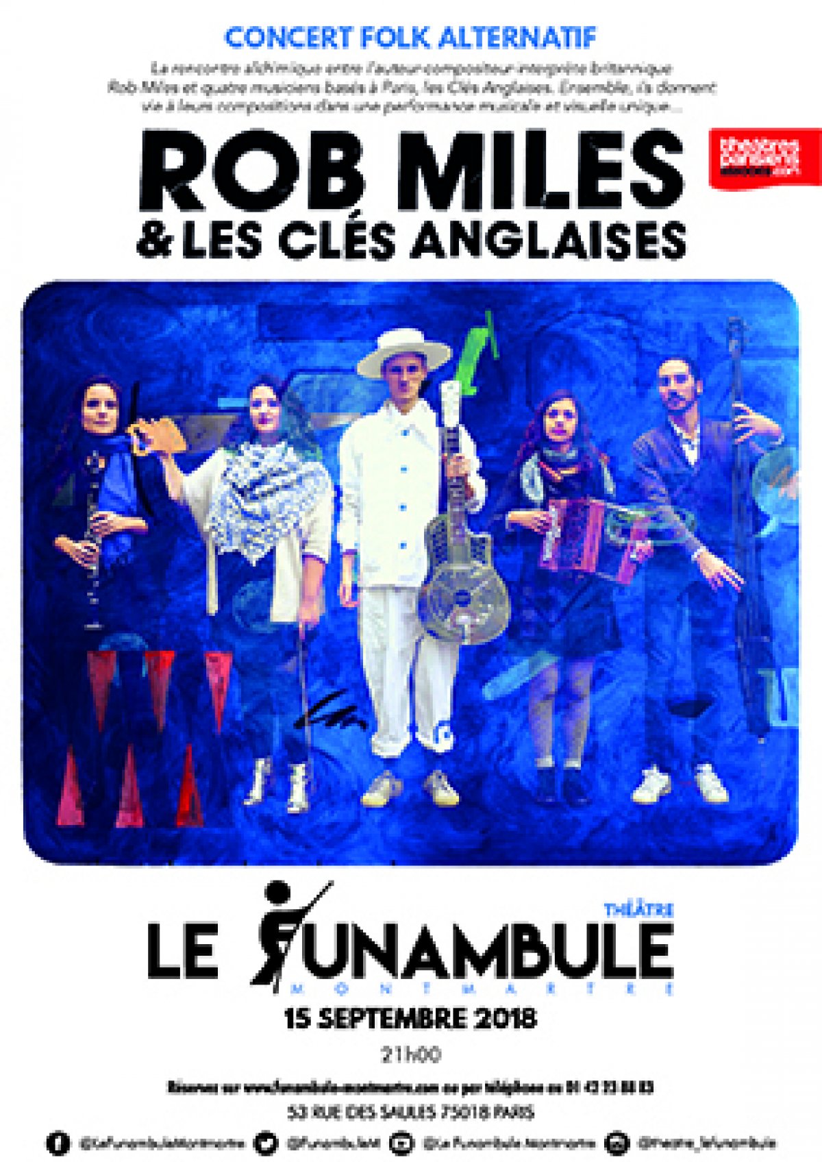 Affiche Rob Miles & Les Clés Anglaises