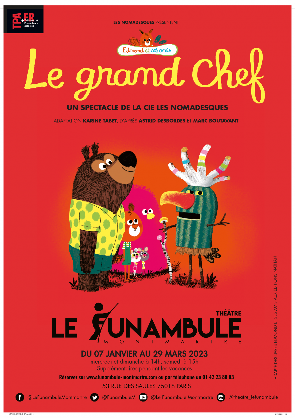 Affiche Edmond et ses amis : Le grand chef