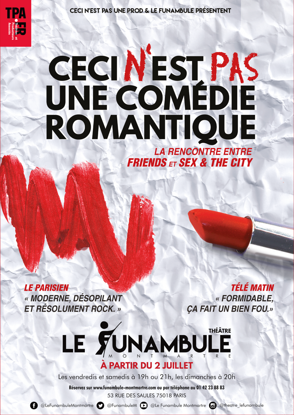 Affiche CECI N'EST PAS UNE COMÉDIE ROMANTIQUE