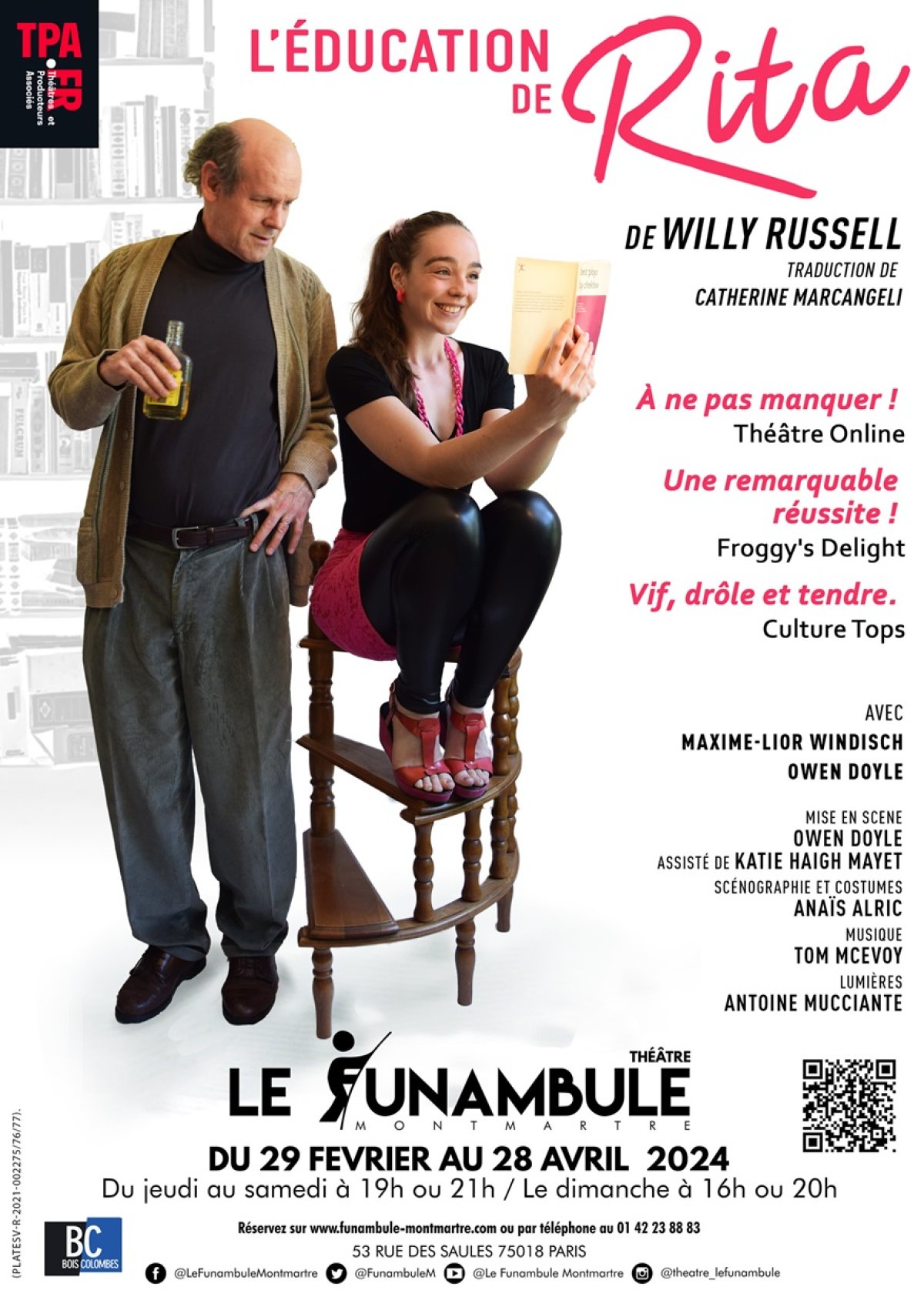 Affiche L'Éducation de Rita