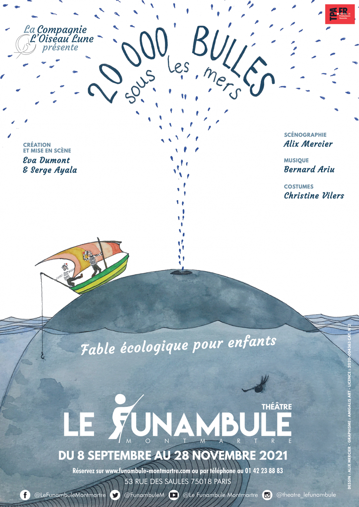Affiche 20 000 bulles sous les mers
